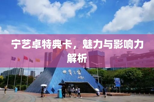 寧藝卓特典卡，魅力與影響力解析